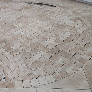 Herringbone Entry Tile Pattern
