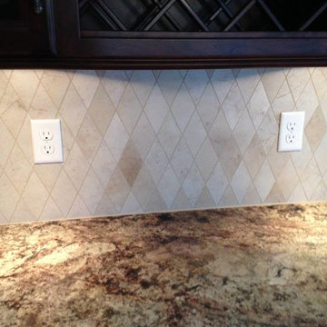Harlequin backsplash