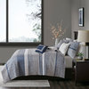 Madison Park Rhapsody 6 Piece Reversible Jacquard Quilt Set With Throw Pillows