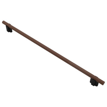 Knurled Bar Pull, Matte Black/Copper Bronze, 320mm