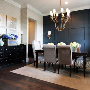 75 Beautiful Dining Room With Black Walls Pictures Ideas June
