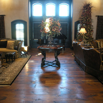 Hand Scraped Hand-Hewn Hand-Rubbed Antique Finish on Black American Walnut