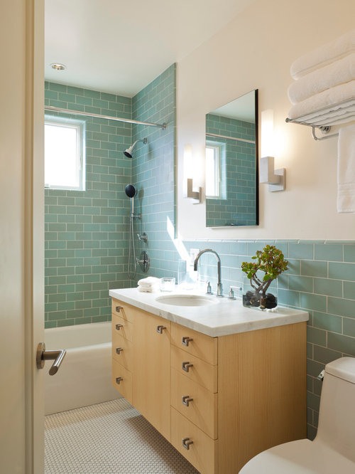 Best Colored Subway Tile Design Ideas & Remodel Pictures | Houzz