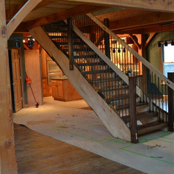 Live Edge Stairs - Curly Maple and Walnut - Home Improvement