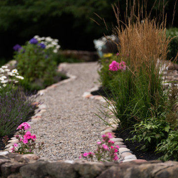 Showcase front landscaping with terraces