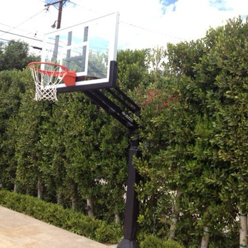 Shirin S's Pro Dunk Gold Basketball System on a 30x28 in Beverly Hills, CA