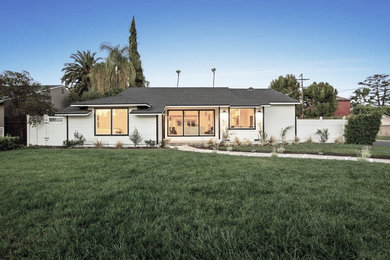 Transitional exterior home idea in Los Angeles