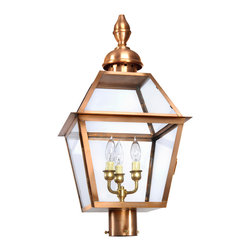 Post Mounted Lantern, Copper Lantern - Post Lights