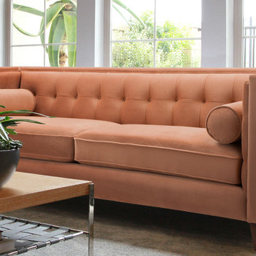 Jack Tuxedo Sofa, Orange