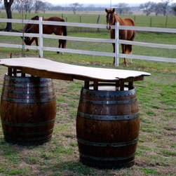 Wine Barrel Bar - Wine And Bar Cabinets