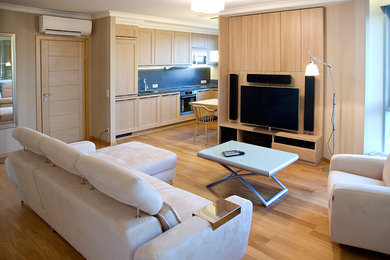 Living room - contemporary living room idea in Other