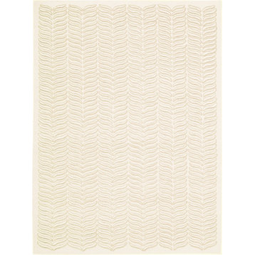 Nourison Silken Textures SKT02 7'9"x9'9" Ivory Rug