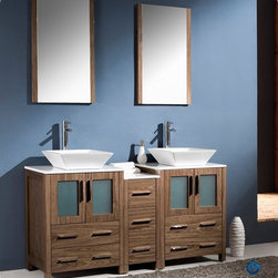 Fresca Torino 60'' Modern Double Sink Bathroom Vanity FVN62-241224WB-VSL - Bath Products