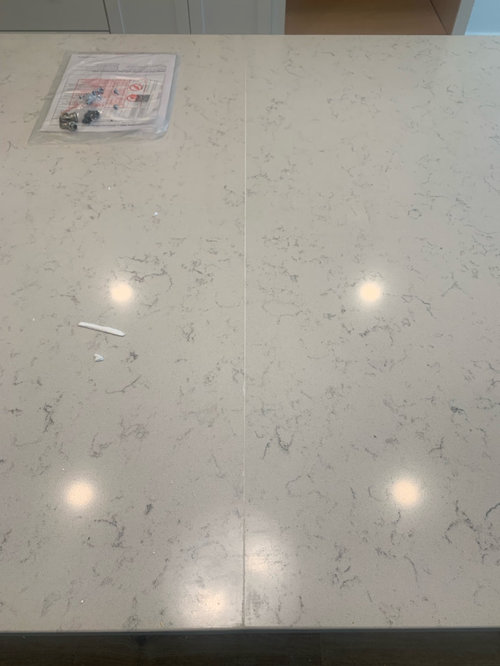 is this a good seam on my quartz island?