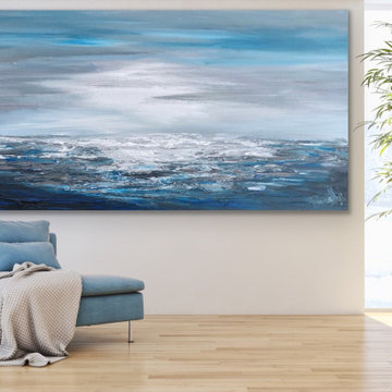 Original Handmade Modern Abstract Custom Art for Modern Contemporary Interiors