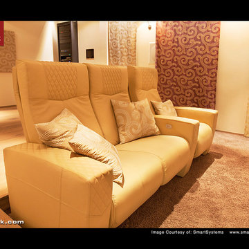 CINEAK Seats in Exquisite European Media Room.