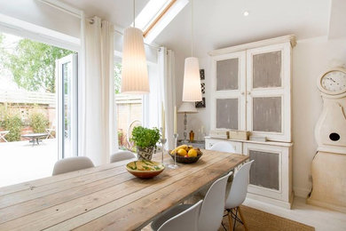Inspiration for a scandinavian dining room remodel in Atlanta