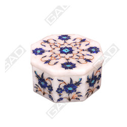 LAPIS CHARMANT MARBLE OCTAGON BOX - Home Accessories & Decor