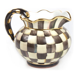 Courtly Check Fluted Pitcher | MacKenzie-Childs - Pitchers