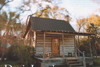 Inspiration for a rustic exterior home remodel in Atlanta