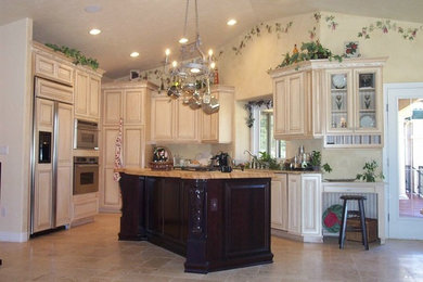 This is an example of a mediterranean kitchen in Denver.