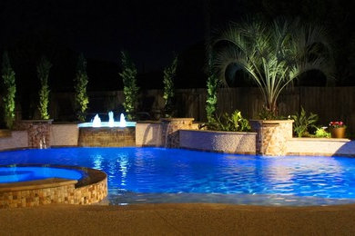 Example of an eclectic pool design