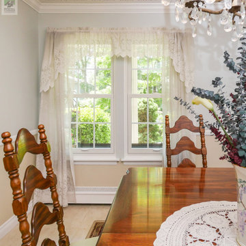New Windows in Elegant Dining Room - Renewal by Andersen Long Island, Brooklyn &