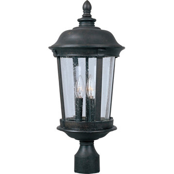 Maxim Dover DC Dover Cast 3-Light Outdoor Pole/Post Lantern 3021CDBZ - Bronze