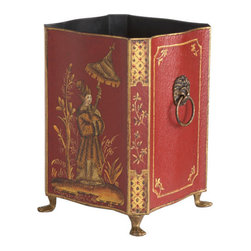 Prince Tole Wastebasket - Wastebaskets