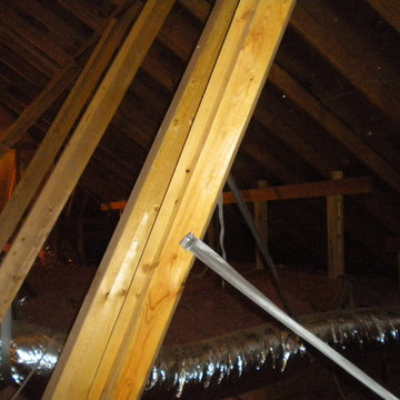 Nothing but boards and insulation and ducts