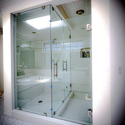 Q4 Hinged Frameless Glass Shower Installations - Shower Doors