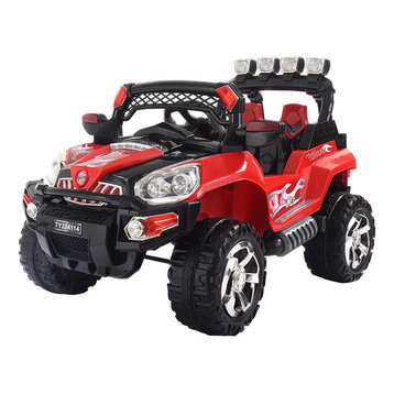Costway 12V Kids Ride On Truck Car SUV MP3 RC Remote Control w/ LED Lights