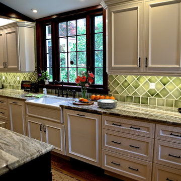 Farmhouse Kitchen Remodel | Rich Wood Accents & Expanded Chef’s Layout