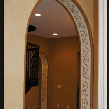 decorated archways.