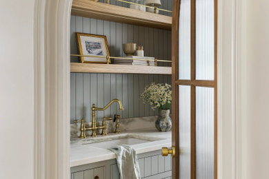 Laundry room - transitional laundry room idea in Boston