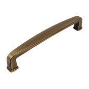 Cosmas 4392-160BAB Brushed Antique Brass 6-5/16” CTC Cabinet Pull
