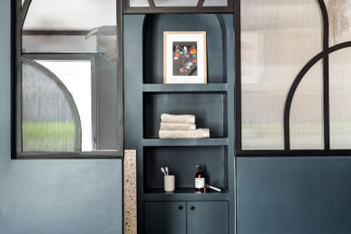 Idées déco pour une salle de bain contemporaine.