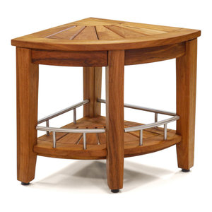 Kai Petite Teak Corner Shower Storage Stand