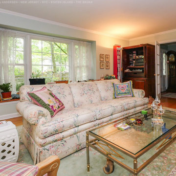 New Triple Window Combination in Beautiful Living Room - Renewla by Andersen New