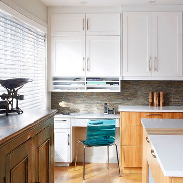 intégration d'antiquités dans une cuisine