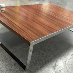 Bent chrome leg coffee table - Coffee And Accent Tables