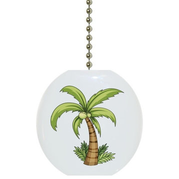 Palm Tree with Grass Ceiling Fan Pull