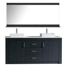 virtu usa tavian 60 double bathroom vanity set gray stone countertop - Small Modern Bathroom Vanities virtu usa tavian 60 double bathroom vanity set gray stone countertop - Small Modern Bathroom Vanities