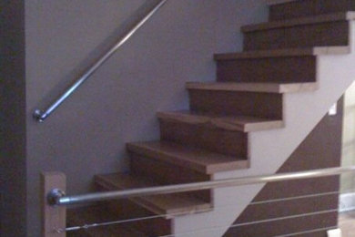 Inspiration for a staircase remodel in Cedar Rapids