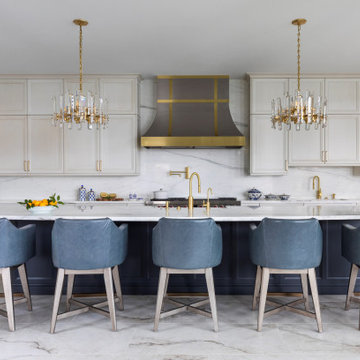 Seabrook Lakefront Traditional Wood-Mode Kitchen