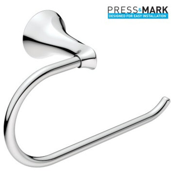 Moen MY1509CH Darcy Single Post Toilet Paper Holder With Press and Mark