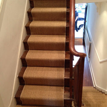 Sisal Carpet Installation to Stairs