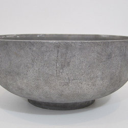Large Industrial Pewter Bowl - SOLD - Home Decor