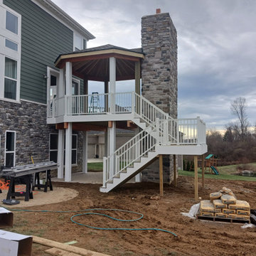 Union | 2-Story Covered Octagon Custom Deck