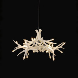 Roll & Hill - Roll & Hill Superordinate Antler Chandelier - 12 Antlers - Chandeliers